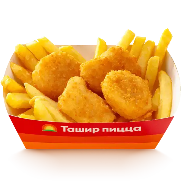 Снэк бокс «С наггетсами и картофелем фри»