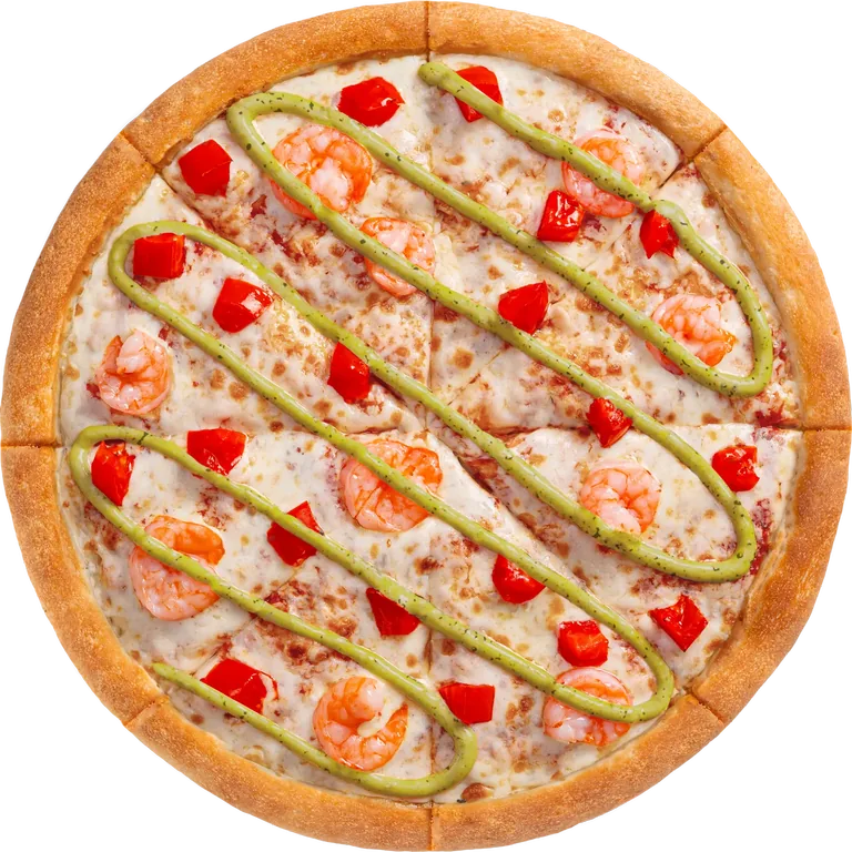 С креветками и песто